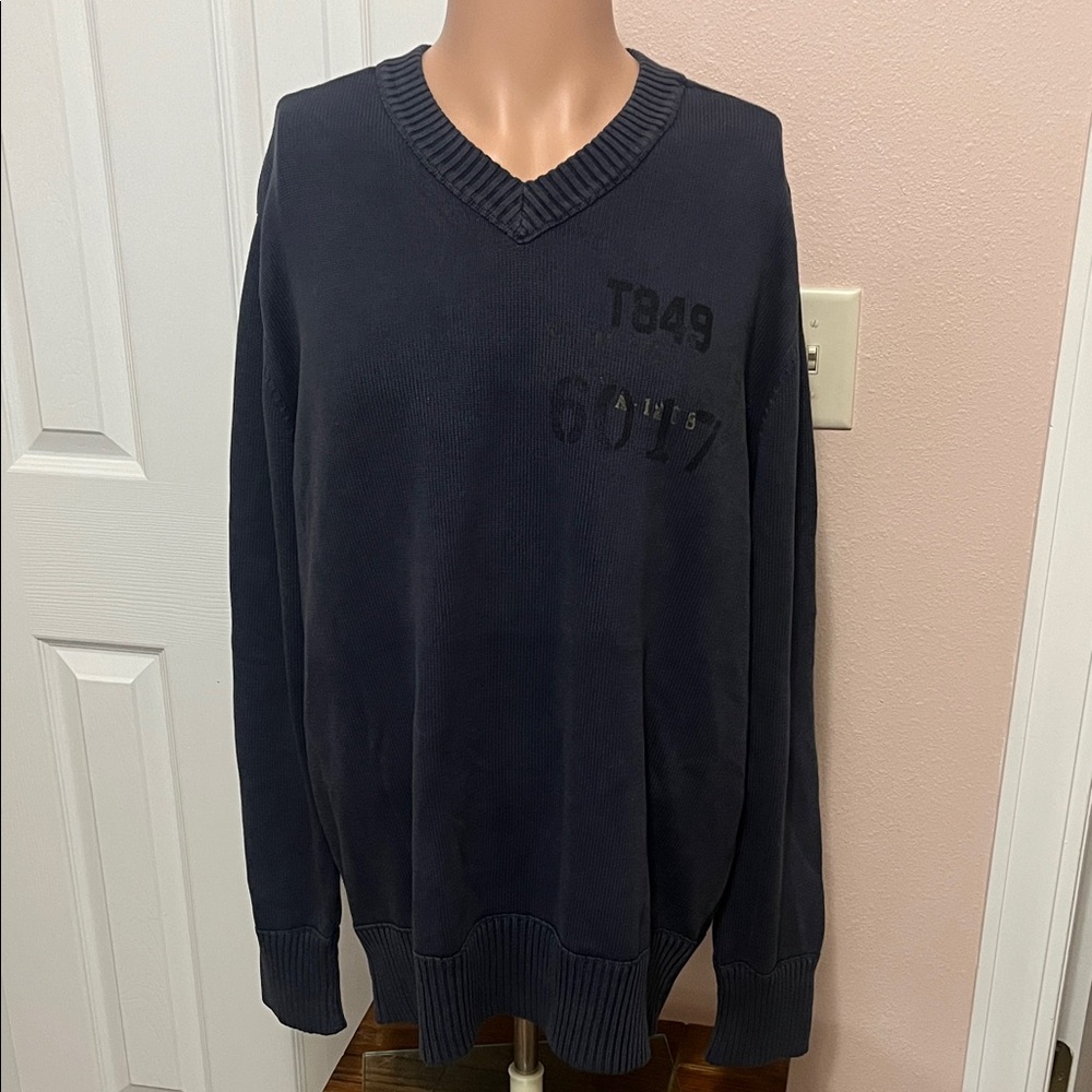 Mossimo Supply Co. Men's Dark V-Neck Sweater
